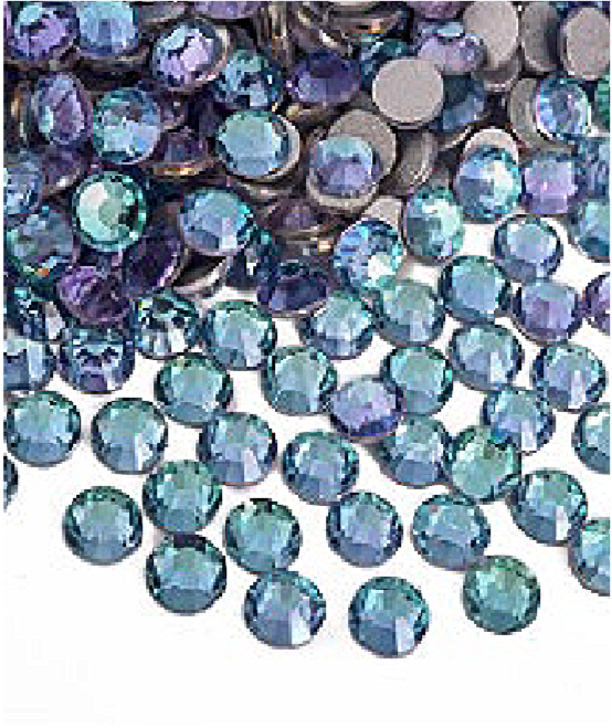 Periwinkle Flat-back Glass Diamond
